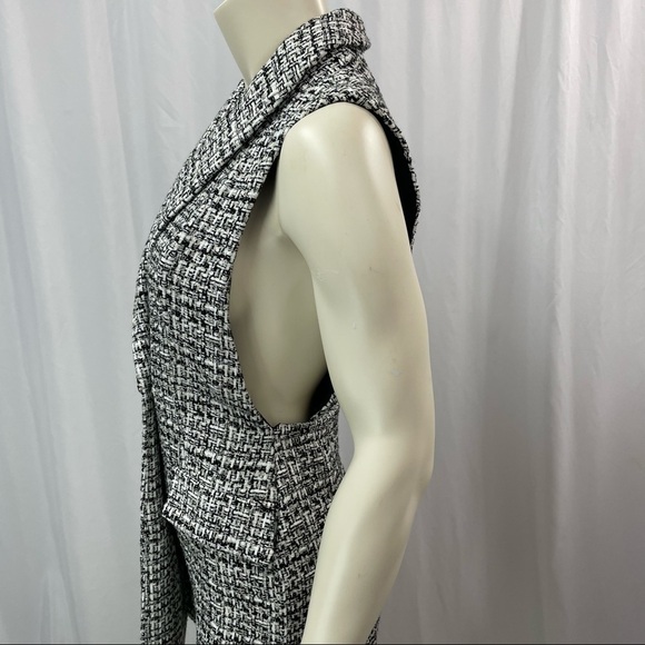 ZARA Black and White Tweed Romper, Size XS - Picture 10 of 11